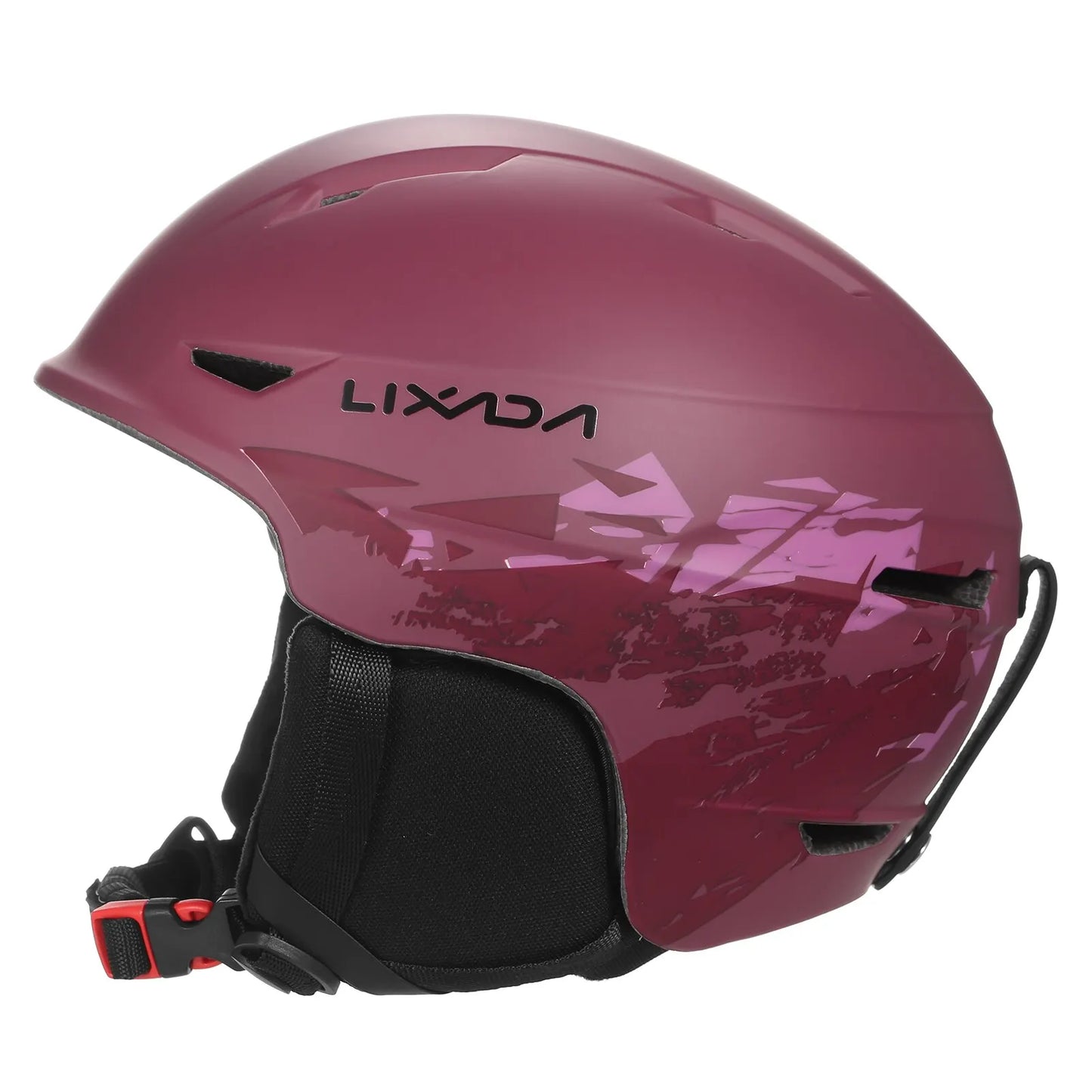 Snowboard/Ski Helmet with Goggle Strap and Detachable Earmuffs
