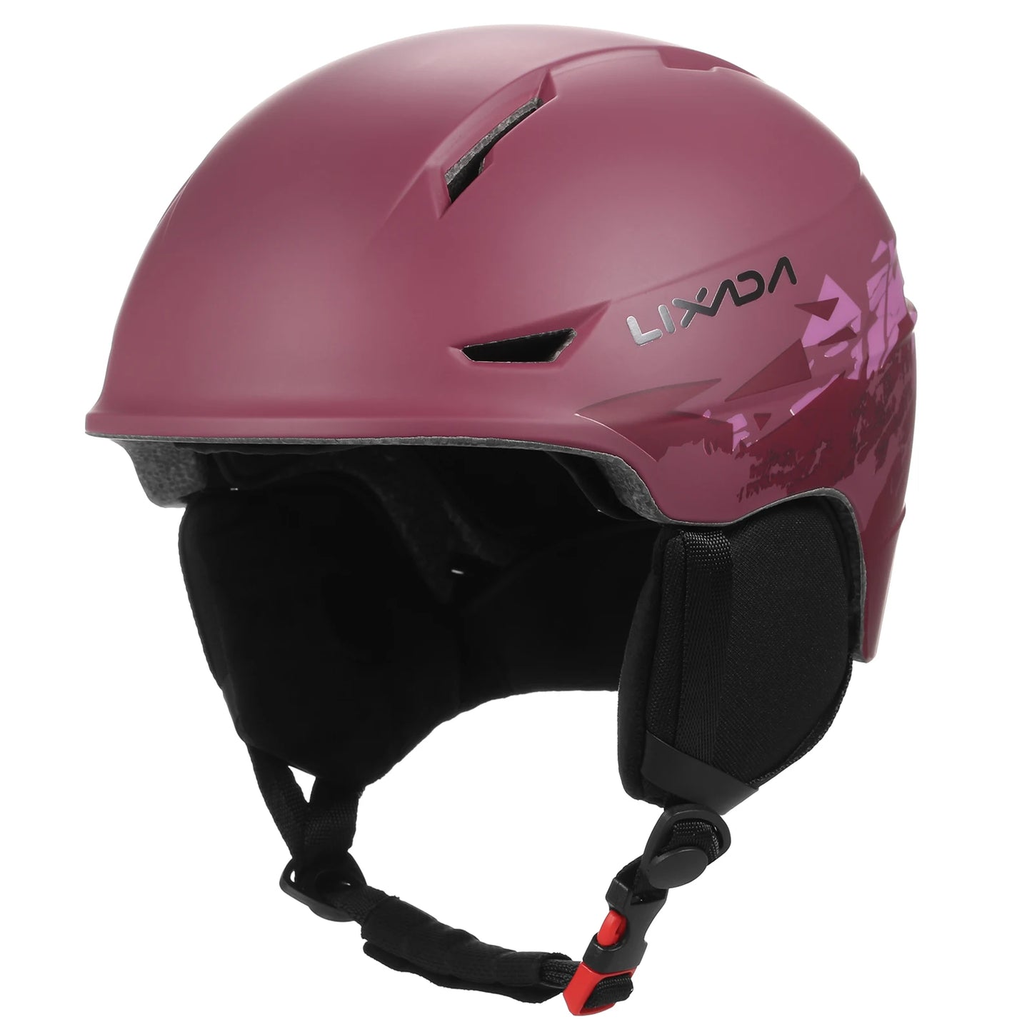 Snowboard/Ski Helmet with Goggle Strap and Detachable Earmuffs