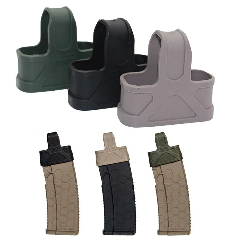 6/10PCS Tactical 5.56 Magazine Pouch Rubber Holster