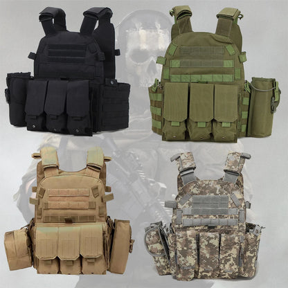 Camouflage Hunting Shooting Vest With Ghost Mask