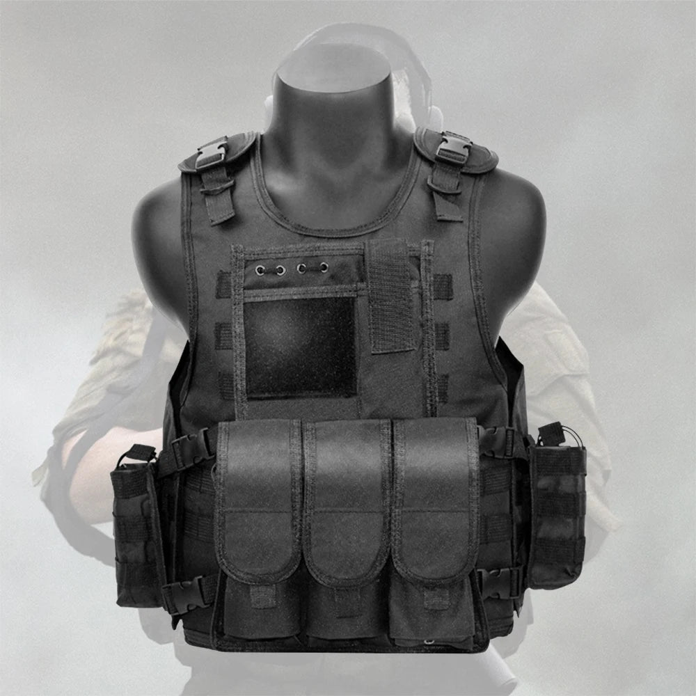 Camouflage Hunting Shooting Vest With Ghost Mask