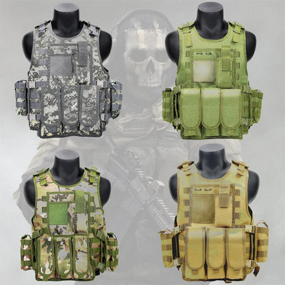 Camouflage Hunting Shooting Vest With Ghost Mask
