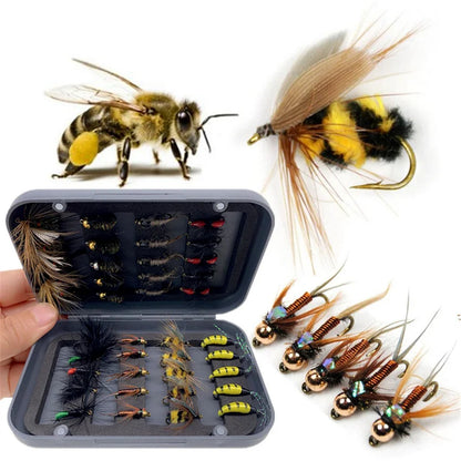 Dry Wet Nymph Streamers, Fly, Lures Assortment Kit