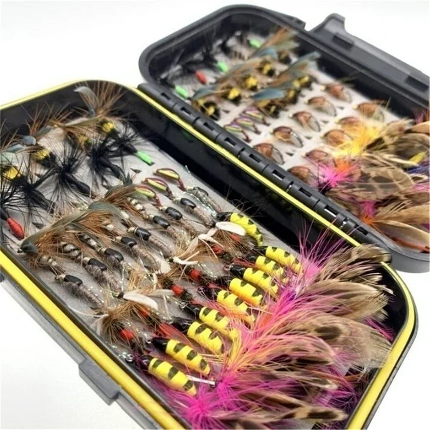 Dry Wet Nymph Streamers, Fly, Lures Assortment Kit