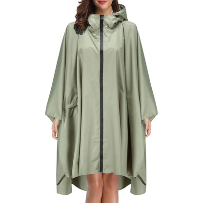 Men Women Waterproof Thick Hooded Rain Coat