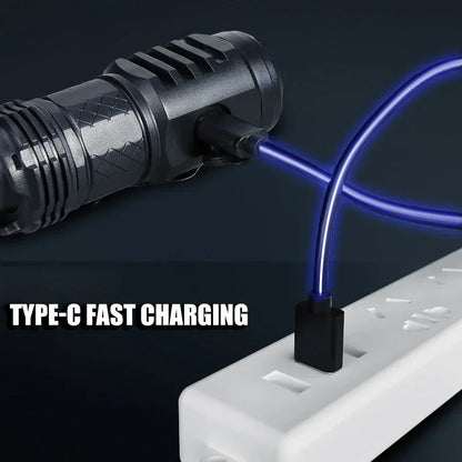 Super Bright Rechargeable USB Waterproof Flashlight