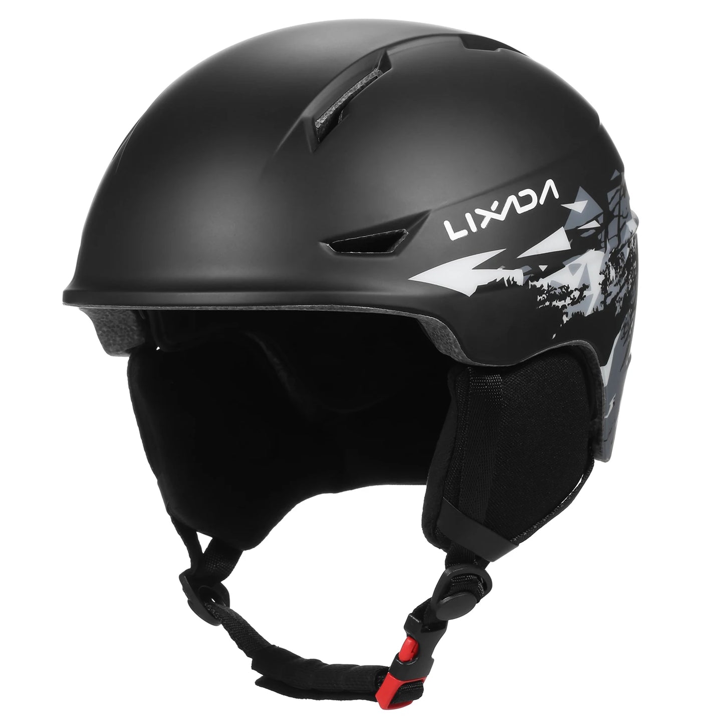 Snowboard/Ski Helmet with Goggle Strap and Detachable Earmuffs