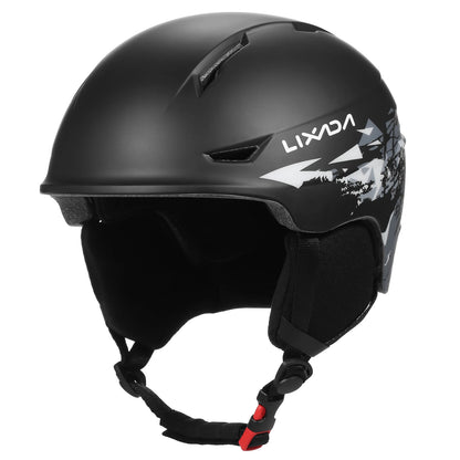 Snowboard/Ski Helmet with Goggle Strap and Detachable Earmuffs