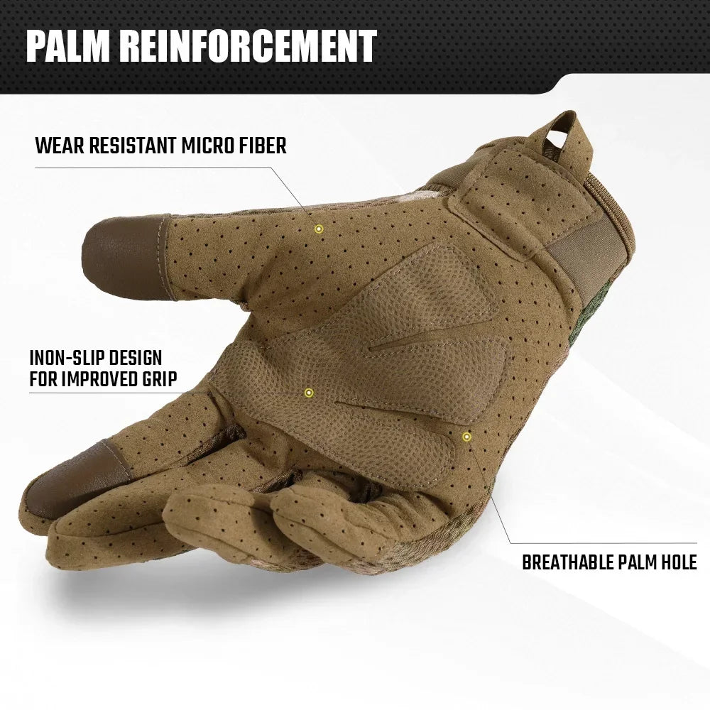 Camo Touch Screen Tactical Gloves