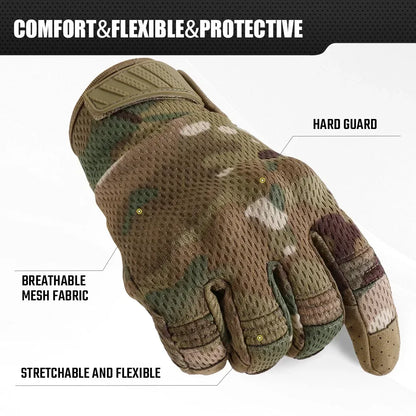 Camo Touch Screen Tactical Gloves