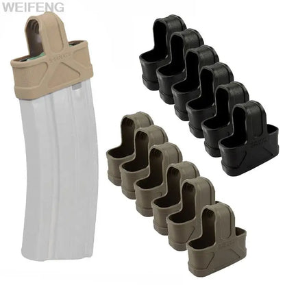 6/10PCS Tactical 5.56 Magazine Pouch Rubber Holster