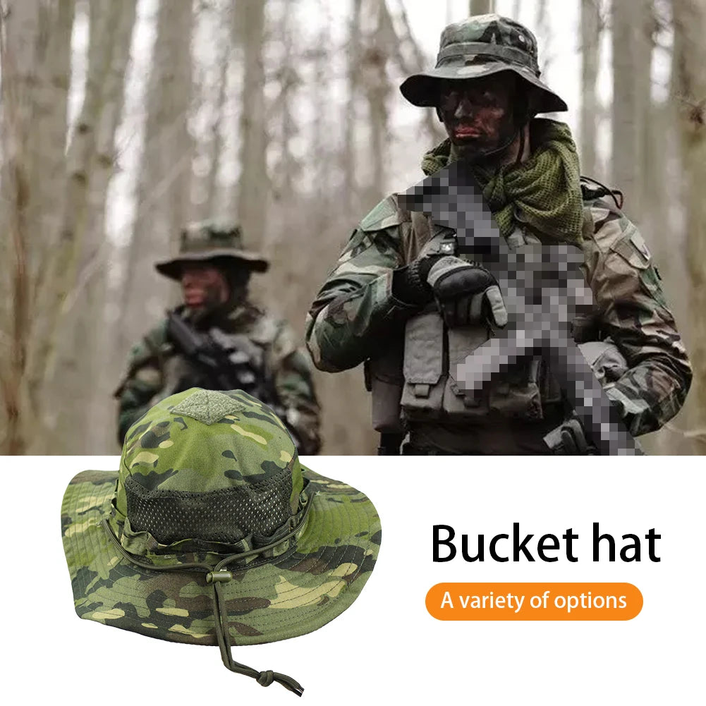 Camouflage Enthusiasts Square Pocket Camo Cap