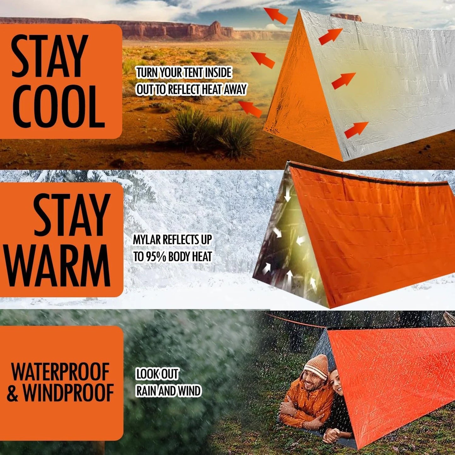 2 Person Emergency Tent