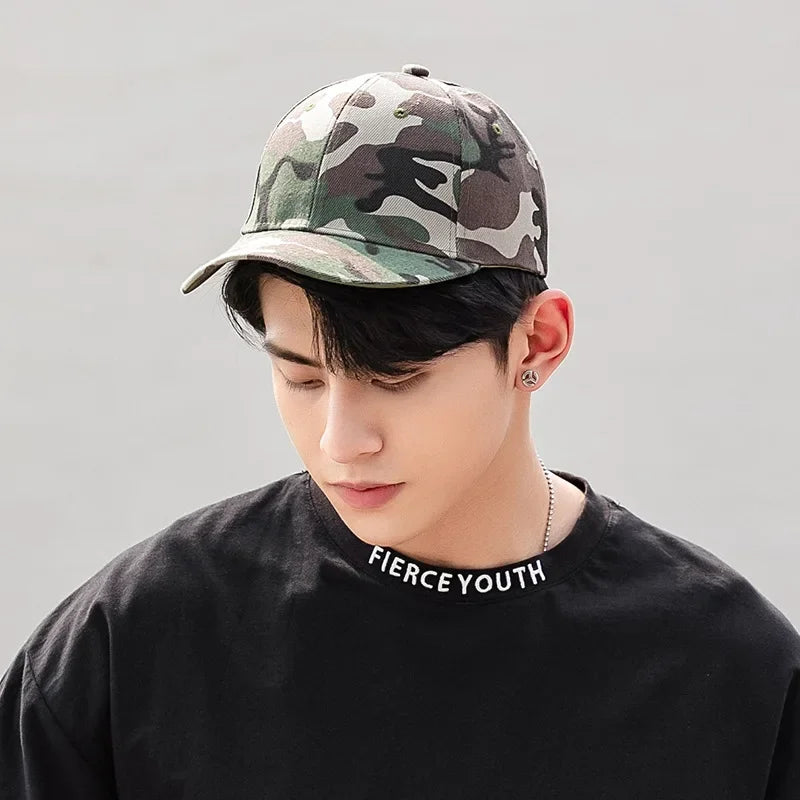 Camouflage Print Baseball Caps
