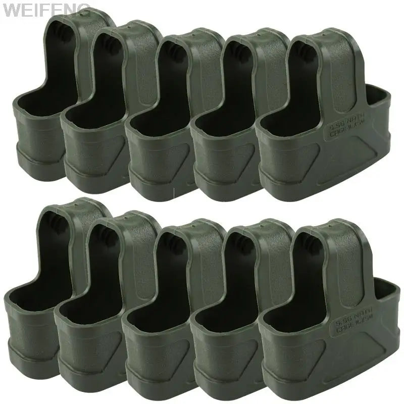6/10PCS Tactical 5.56 Magazine Pouch Rubber Holster