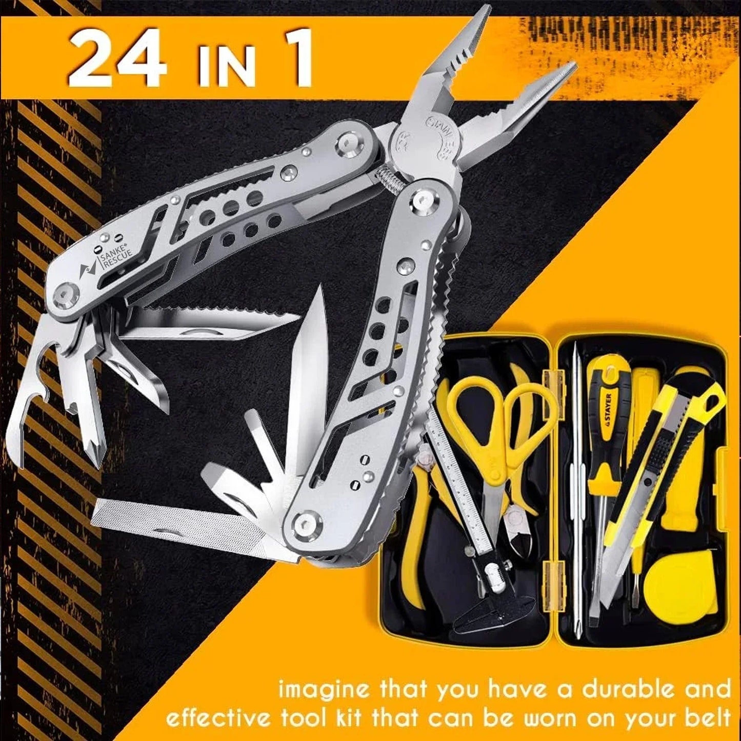 Multitool 24-in-1 Pliers with Professional Multi-tool