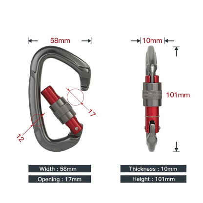 Locking Professional Rock Climbing Carabiner