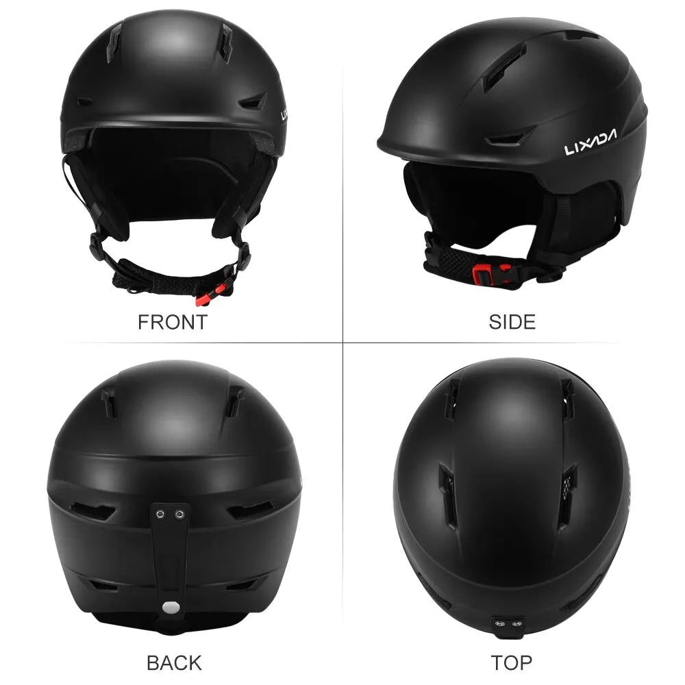 Snowboard/Ski Helmet with Goggle Strap and Detachable Earmuffs