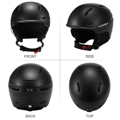 Snowboard/Ski Helmet with Goggle Strap and Detachable Earmuffs