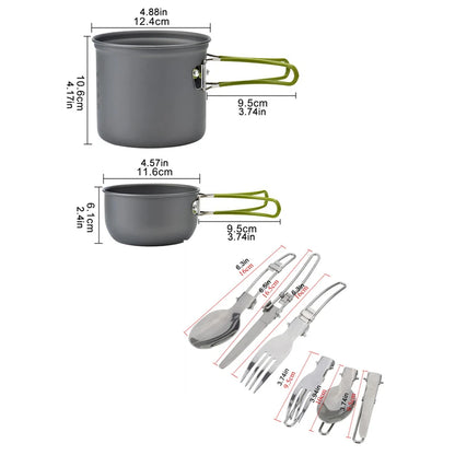 Portable Mini Camping Cookware Set