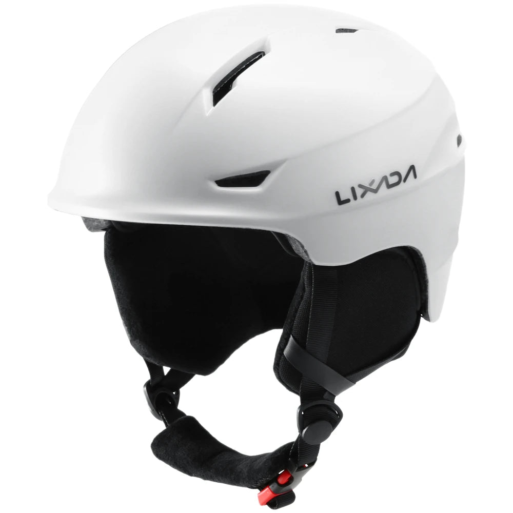 Snowboard/Ski Helmet with Goggle Strap and Detachable Earmuffs