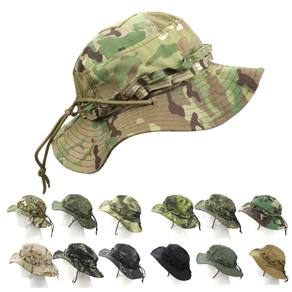 Camouflage Enthusiasts Square Pocket Camo Cap