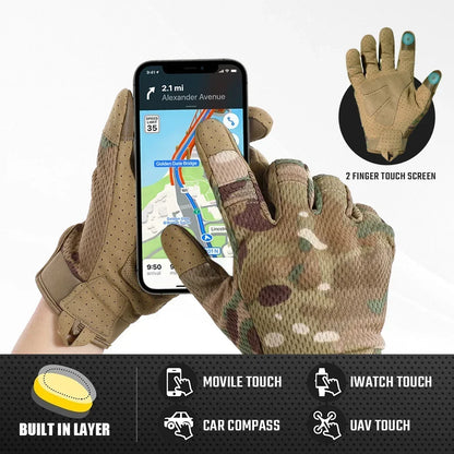 Camo Touch Screen Tactical Gloves