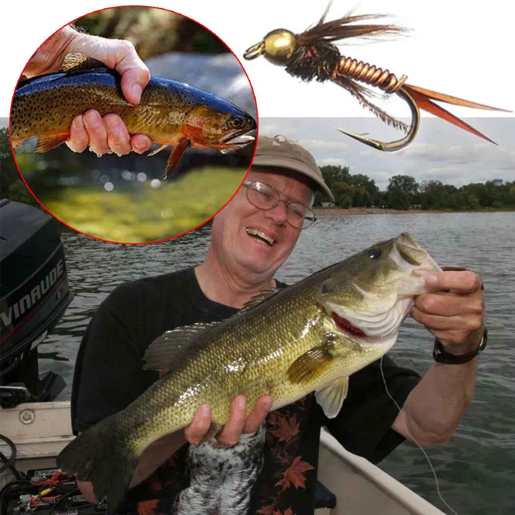 Dry Wet Nymph Streamers, Fly, Lures Assortment Kit