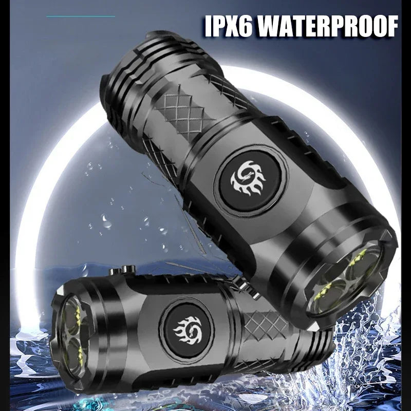 Super Bright Rechargeable USB Waterproof Flashlight