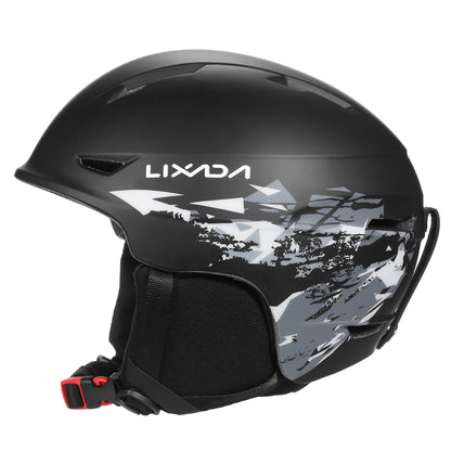 Snowboard/Ski Helmet with Goggle Strap and Detachable Earmuffs